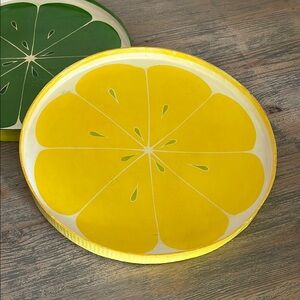 Vintage Lemon Lacquered Tray
